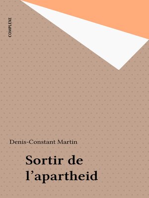 cover image of Sortir de l'apartheid